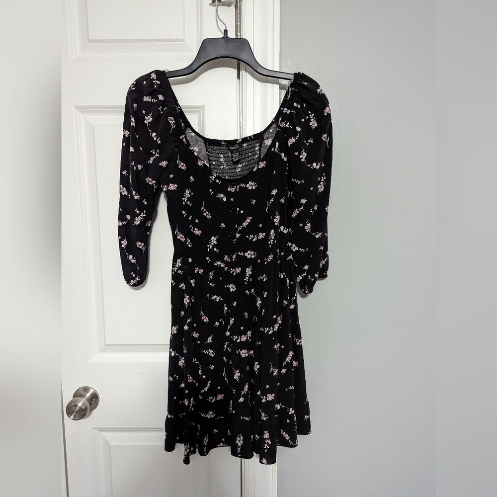 Rue 21 black floral dress
